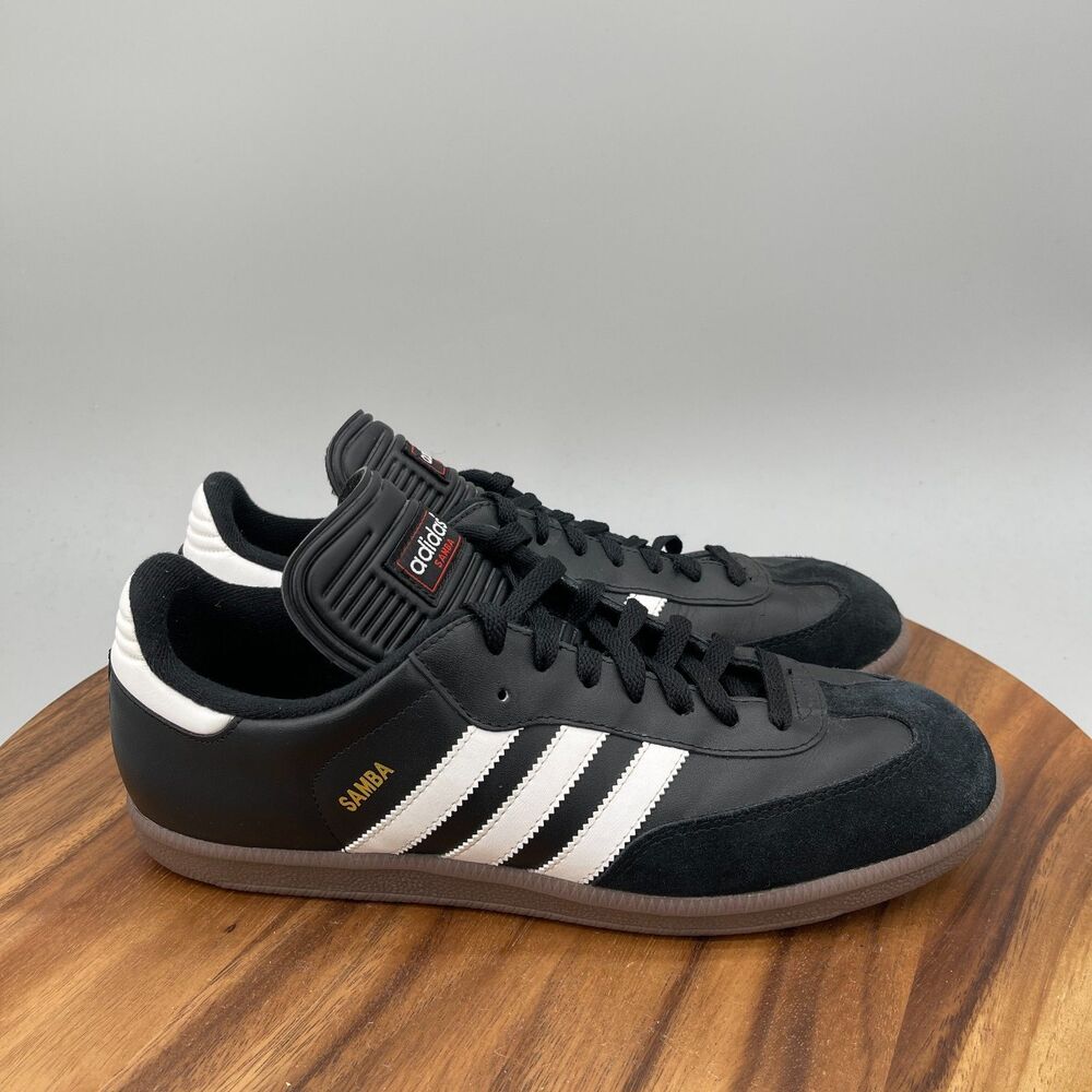 Adidas Samba Classic Shoes Mens Size 8.5 Black Suede Athletic Soccer Sneakers